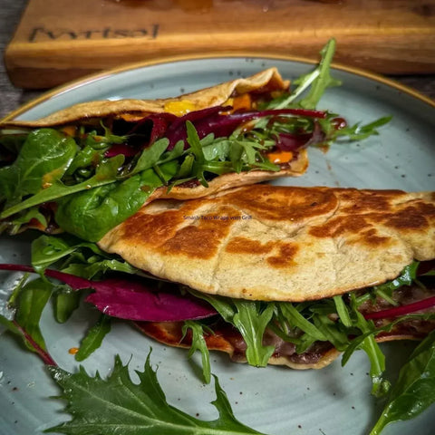 Smash Taco Wraps vom Grill – die beste Taco-Variation mit Hackfleisch.