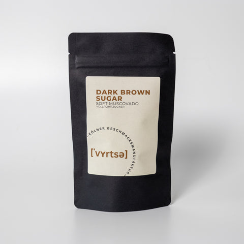 Dark Brown Sugar Soft Muscovado Vollrohrzucker in schwarzer Aromaschutztüte