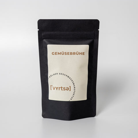 Gemüsebrühe Gewürzmischung in schwarzer Aromaschutztüte