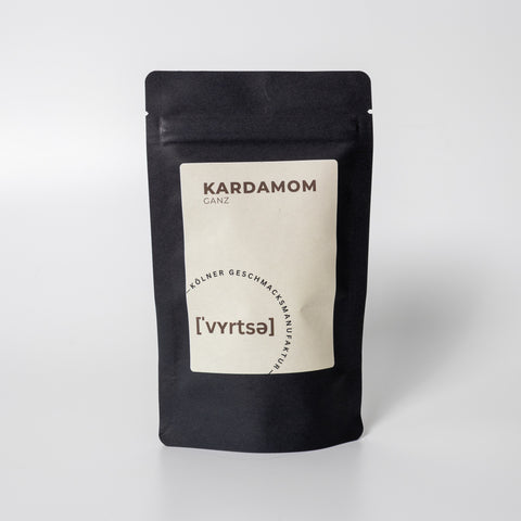 Vyrtse Kardamom ganz in schwarzer Aromaschutztüte