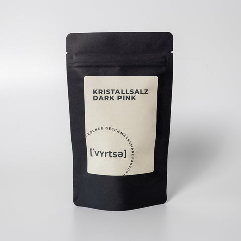 Kristallsalz Dark Pink in schwarzer Aromaschutztüte