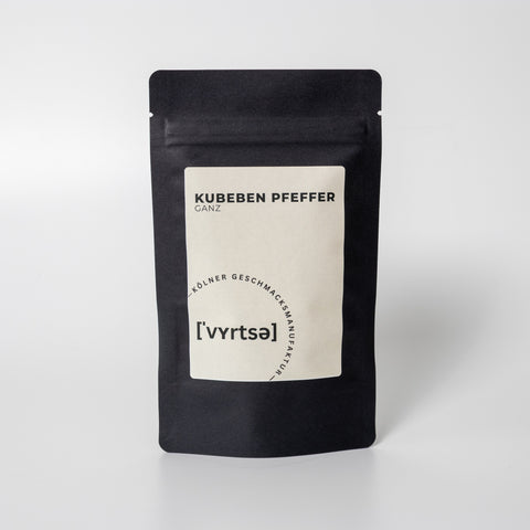 Kubeben Pfeffer in schwarzer Aromaschutztüte