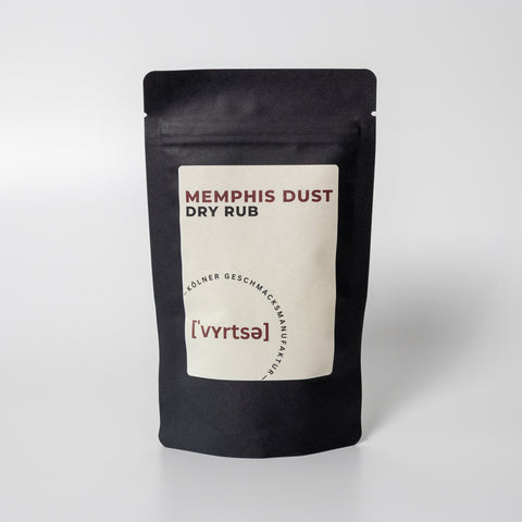 Vyrtse Memphis Dust Dry Rub Gewürzmischung in schwarzer Aromaschutztüte