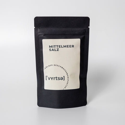 Vyrtse Mittelmeersalz in schwarzer Aromaschutztüte